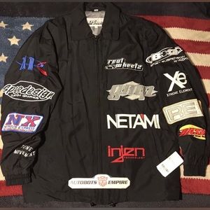 Vintage Realwheelz Racing Windbreaker Jacket L Cars Import Toyo Apc Supreme Max